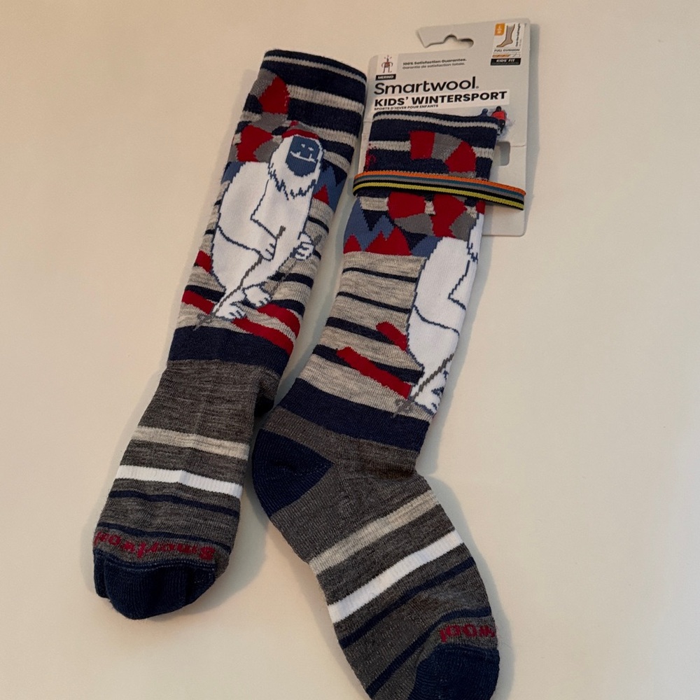 Smartwool Kids' Wintersport Socks - Navy and Gray